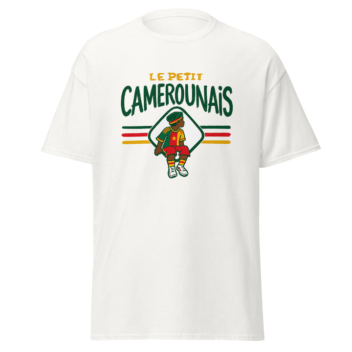 T-shirt Cameroun « Le Petit Camerounais » – Homme — vue de face, t-shirt seul — Bled Eleven