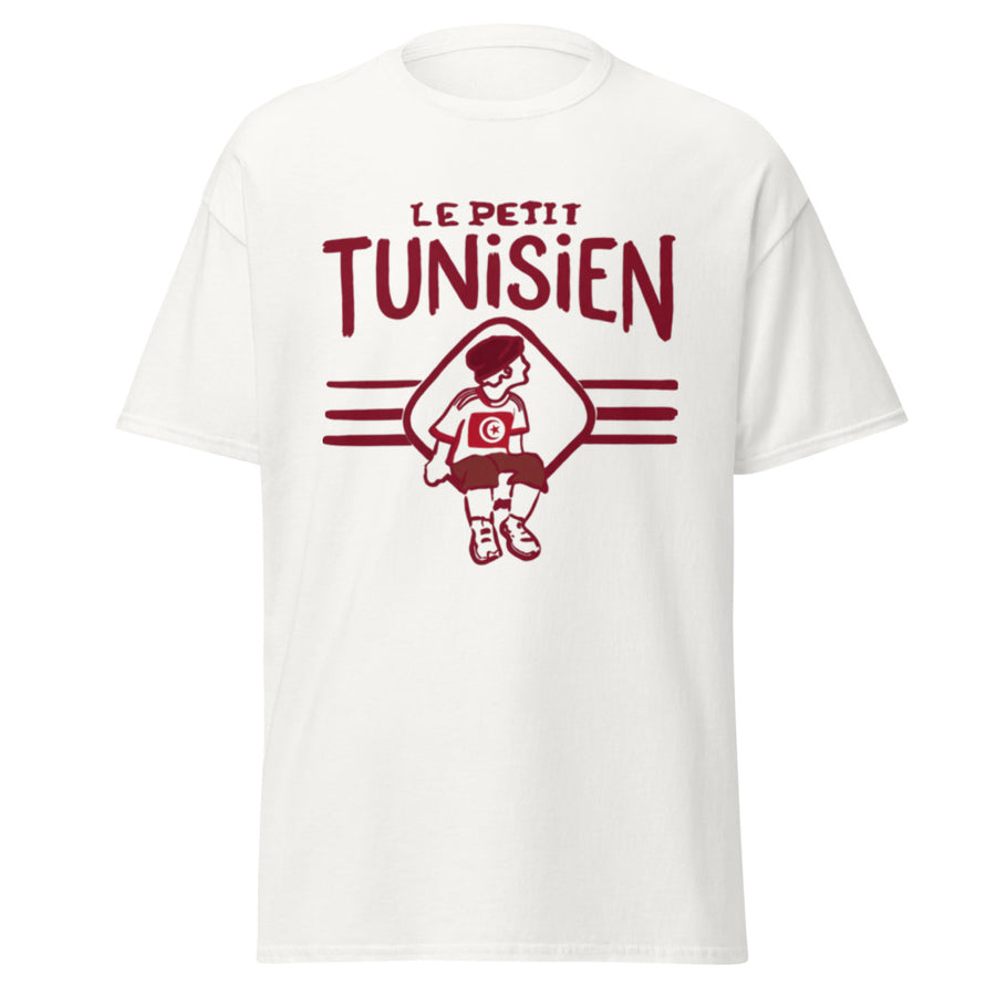 T-shirt Tunisie « Le Petit Tunisien » – Homme — vue de face, t-shirt seul — Bled Eleven