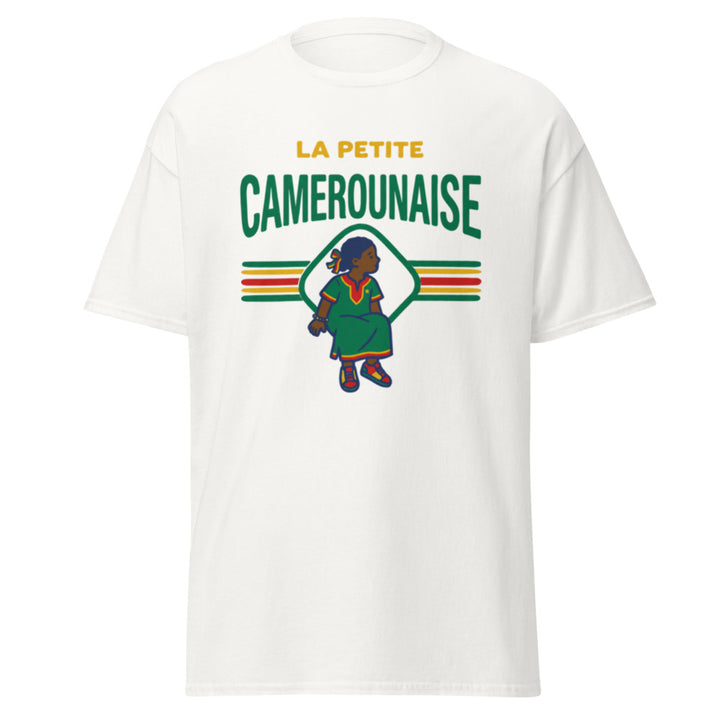 T-shirt Cameroun « La Petite Camerounaise » – Femme — vue de face, t-shirt seul — Bled Eleven