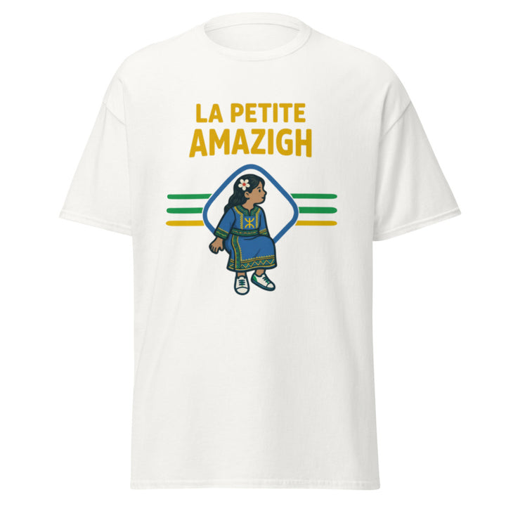 T-shirt Amazigh « La Petite Amazigh » – Femme — vue de face, t-shirt seul — Bled Eleven