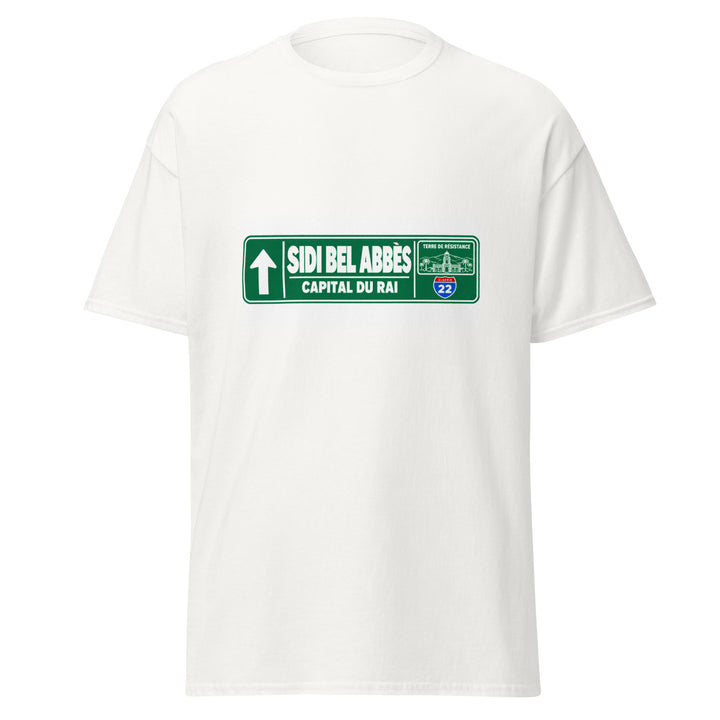 T-shirt Sidi Bel Abbès — Édition Passeport 22 — vue de face, t-shirt seul — Bled Eleven