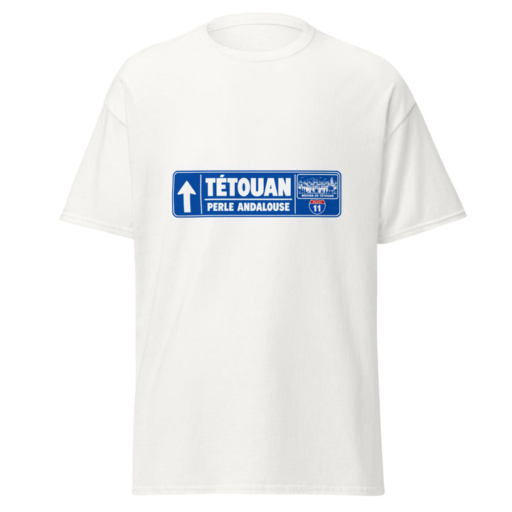 T-shirt Tétouan Maroc – Édition Passeport — vue de face, t-shirt seul — Bled Eleven