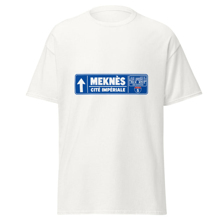 T-shirt Meknès Maroc – Édition Passeport — vue de face, t-shirt seul — Bled Eleven