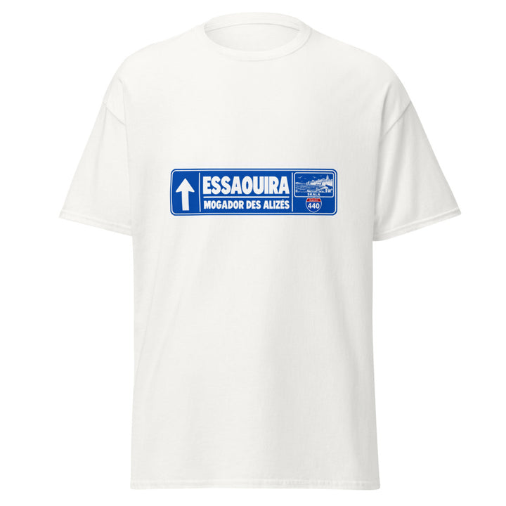 T-shirt Essaouira Maroc – Édition Passeport — vue de face, t-shirt seul — Bled Eleven