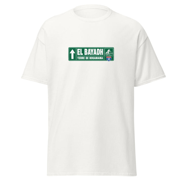 T-shirt El Bayadh — Édition Passeport 32 — vue de face, t-shirt seul — Bled Eleven