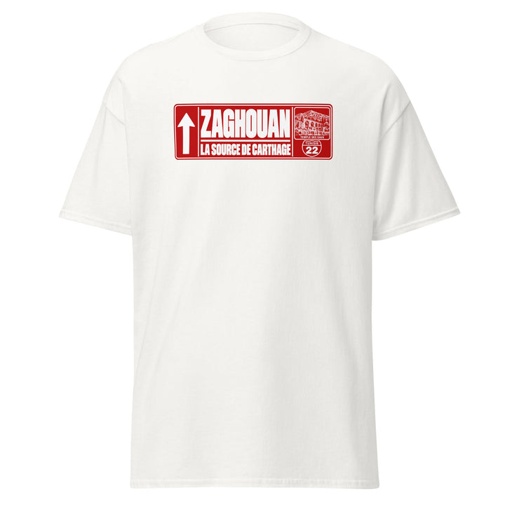 T-shirt tunisien Zaghouan — Édition Passeport | Bled Eleven — vue de face, t-shirt seul — Bled Eleven