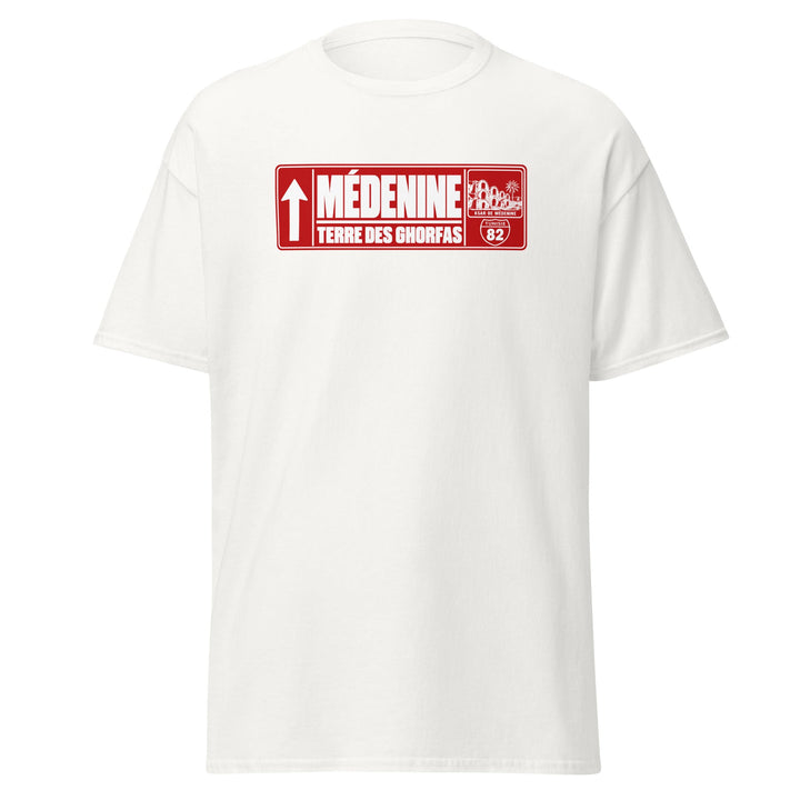 T-shirt tunisien Médenine — Édition Passeport | Bled Eleven — vue de face, t-shirt seul — Bled Eleven