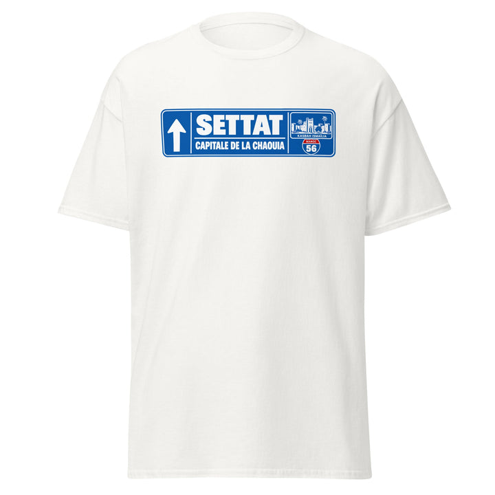 T-shirt Settat Maroc – Édition Passeport — vue de face, t-shirt seul — Bled Eleven