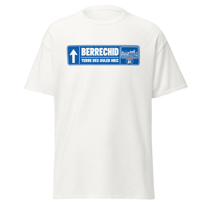T-shirt Berrechid Maroc – Édition Passeport — vue de face, t-shirt seul — Bled Eleven