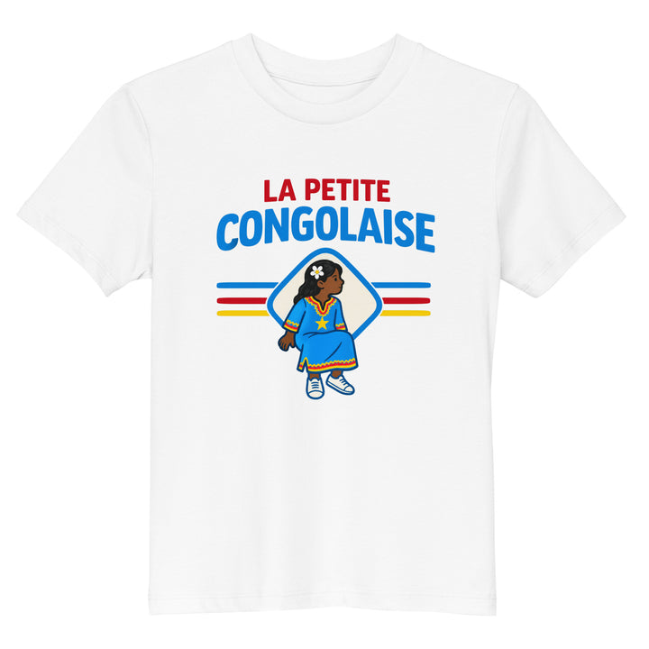 T-shirt Congo « La Petite Congolaise » – Enfant — vue de face, t-shirt seul — Bled Eleven