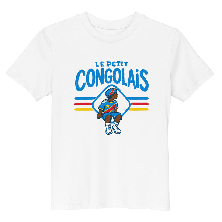 T-shirt Congo « Le Petit Congolais » – Enfant — vue de face, t-shirt seul — Bled Eleven
