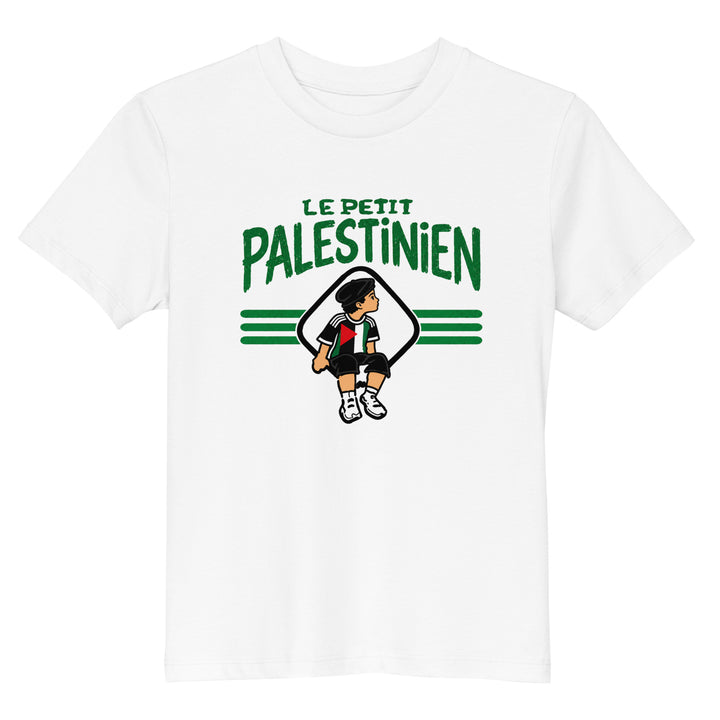 T-shirt Palestine « Le Petit Palestinien » – Enfant — vue de face, t-shirt seul — Bled Eleven