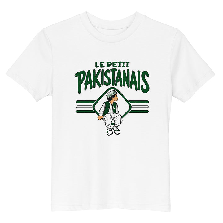 T-shirt Pakistan « Le Petit Pakistanais » – Enfant — vue de face, t-shirt seul — Bled Eleven