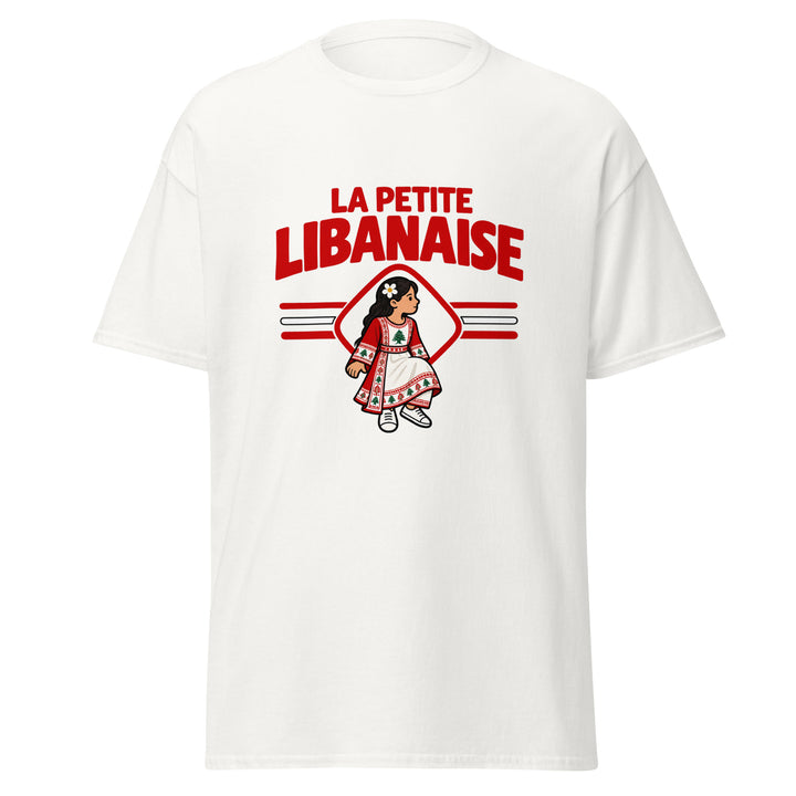 T-shirt Liban « La Petite Libanaise » – Femme — vue de face, t-shirt seul — Bled Eleven