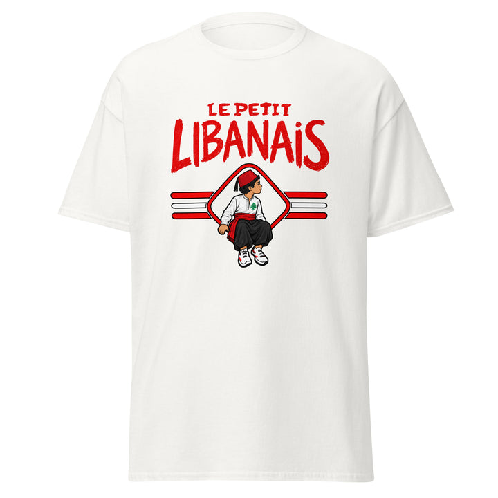 T-shirt Liban « Le Petit Libanais » – Homme — vue de face, t-shirt seul — Bled Eleven
