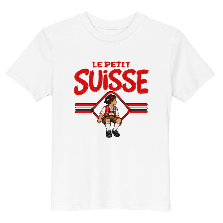 T-shirt Suisse « Le Petit Suisse » – Enfant — vue de face, t-shirt seul — Bled Eleven