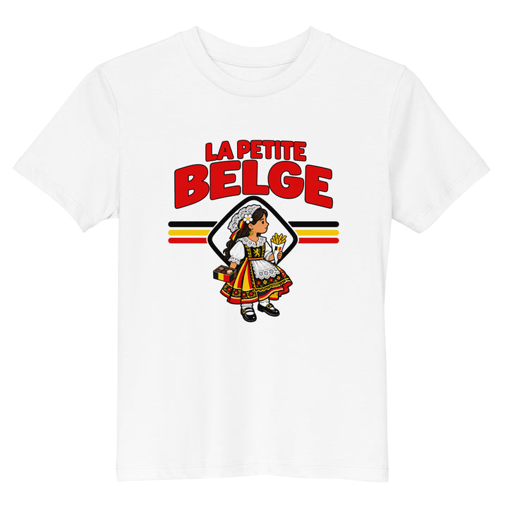 T-shirt Belgique « La Petite Belge » – Enfant — vue de face, t-shirt seul — Bled Eleven