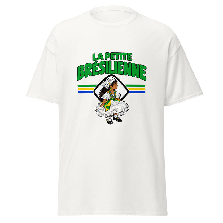 T-shirt Brésil « La Petite Brésilienne » – Femme — vue de face, t-shirt seul — Bled Eleven
