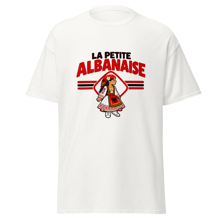 T-shirt Albanie « La Petite Albanaise » – Femme — vue de face, t-shirt seul — Bled Eleven