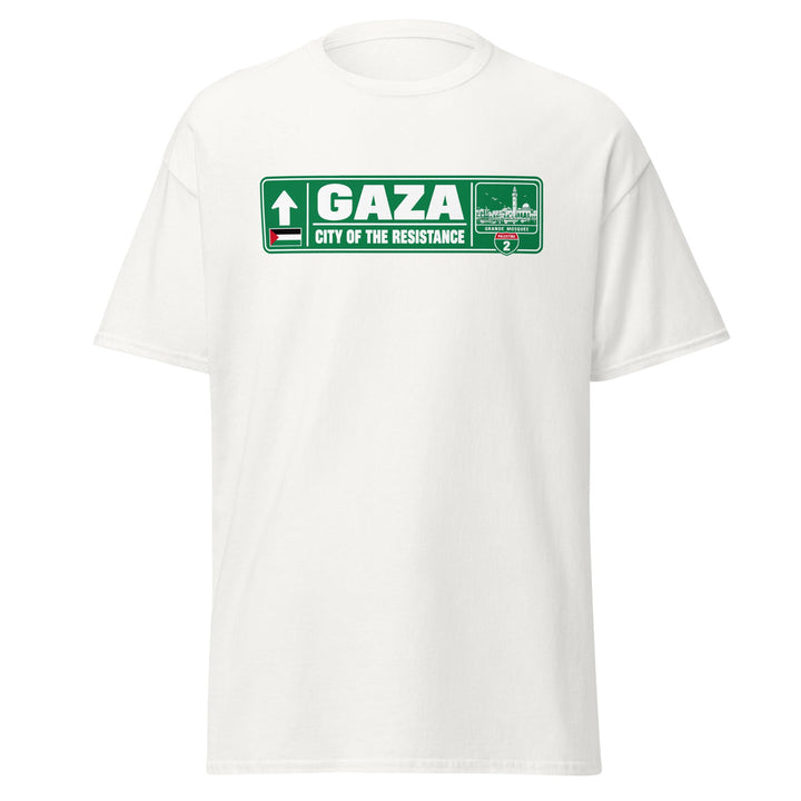 T-shirt Gaza Palestine – Édition Passeport — vue de face, t-shirt seul — Bled Eleven
