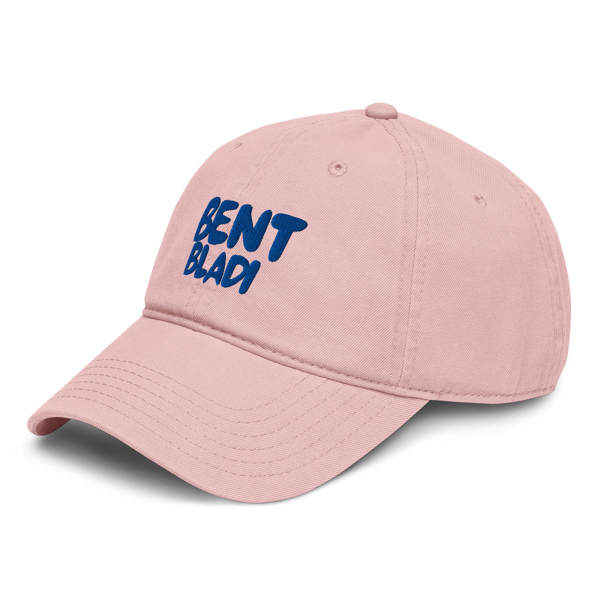 Casquette Bent Bladi de trois quarts : visière pré-courbée et surpiqûres