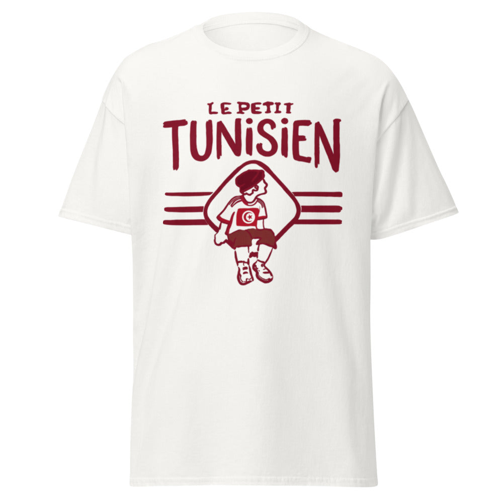 T-shirt Tunisie « Le Petit Tunisien » – Homme — vue de face, t-shirt seul — Bled Eleven