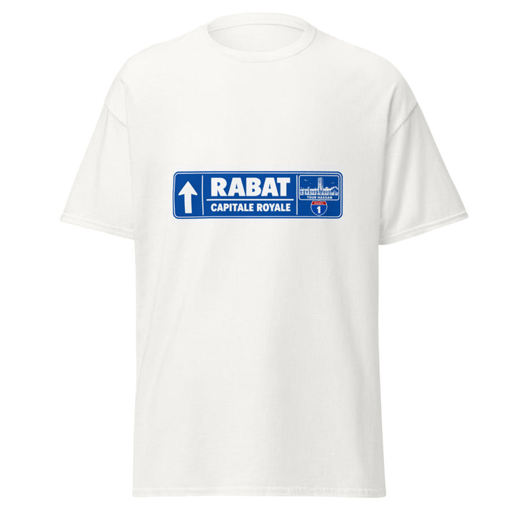 T-shirt Rabat Maroc – Édition Passeport — vue de face, t-shirt seul — Bled Eleven