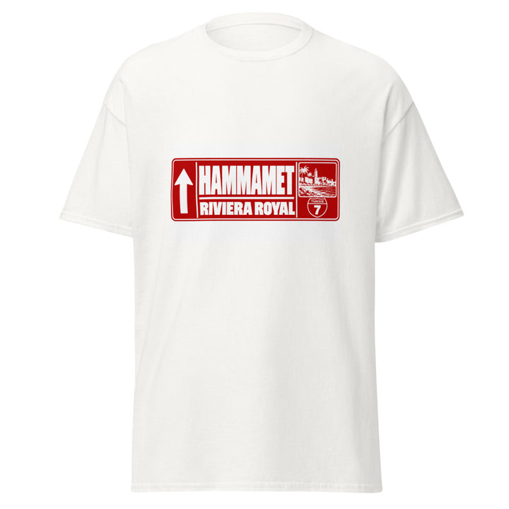 T-shirt tunisien Hammamet — Édition Passeport, face avant
