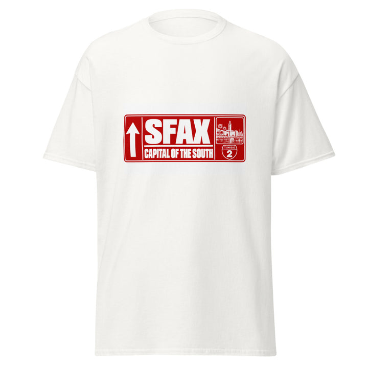 T-shirt tunisien Sfax — Édition Passeport, face avant