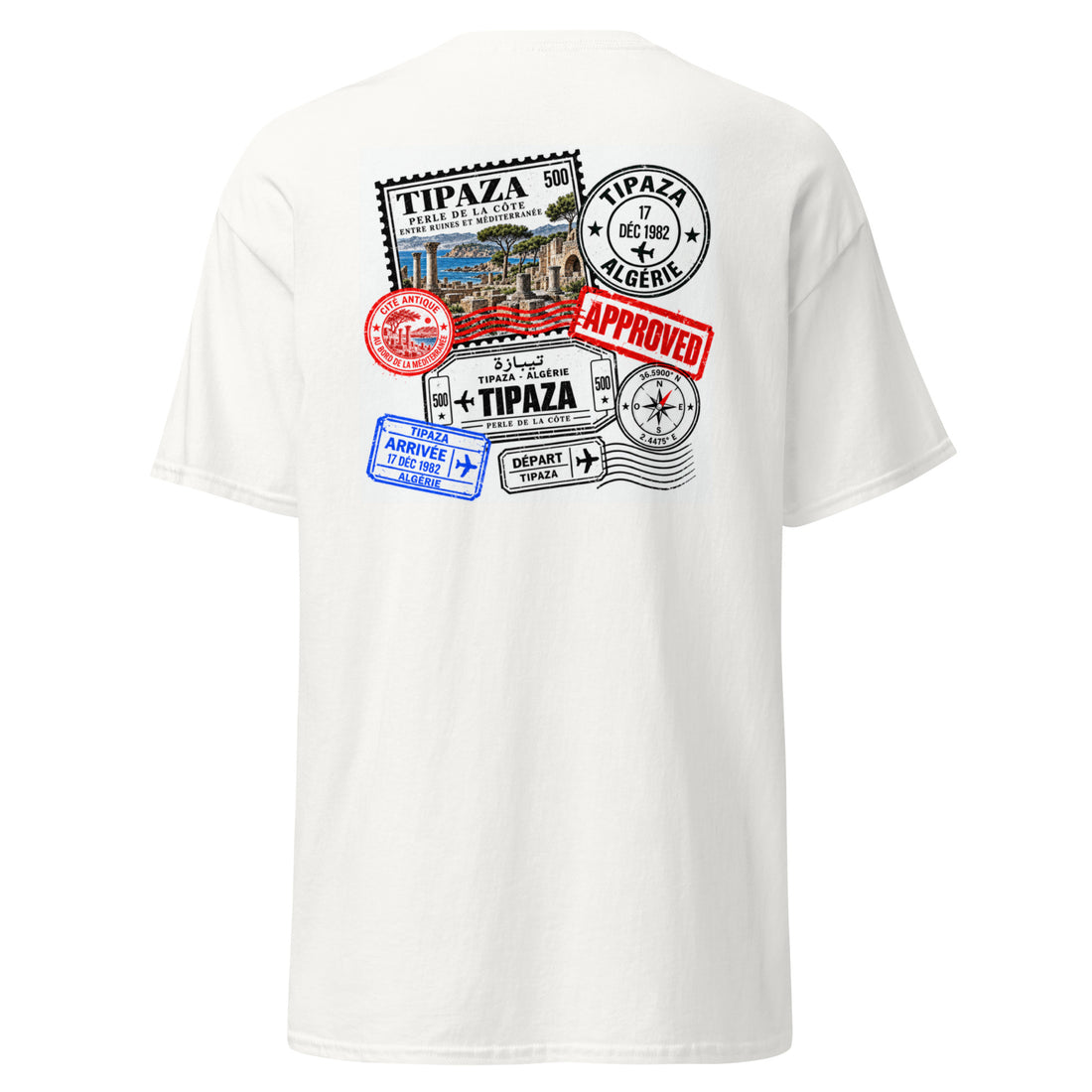 Dos du t-shirt Tipaza
