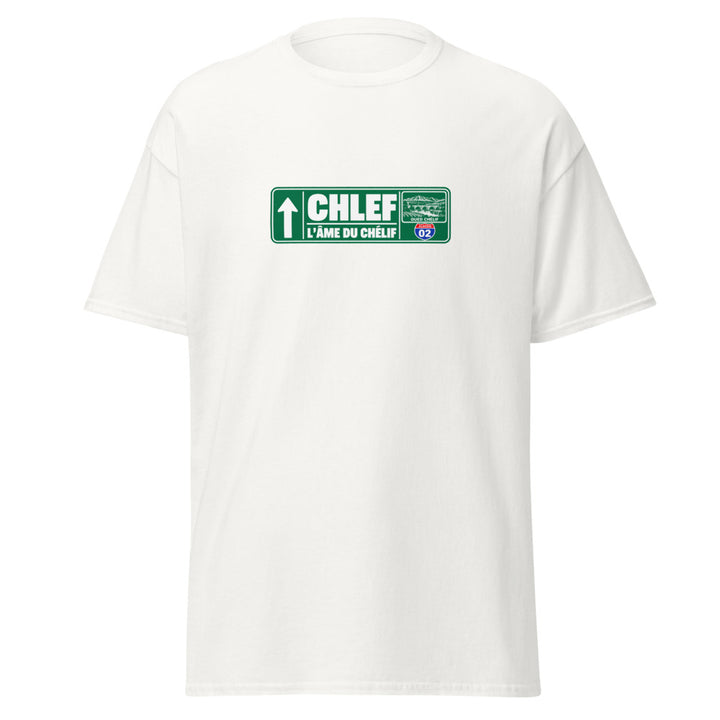 T-shirt Chlef — Édition Passeport 02 — vue de face, t-shirt seul — Bled Eleven