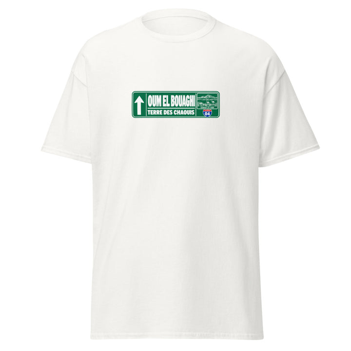 T-shirt Oum El Bouaghi — Édition Passeport 04 — vue de face, t-shirt seul — Bled Eleven