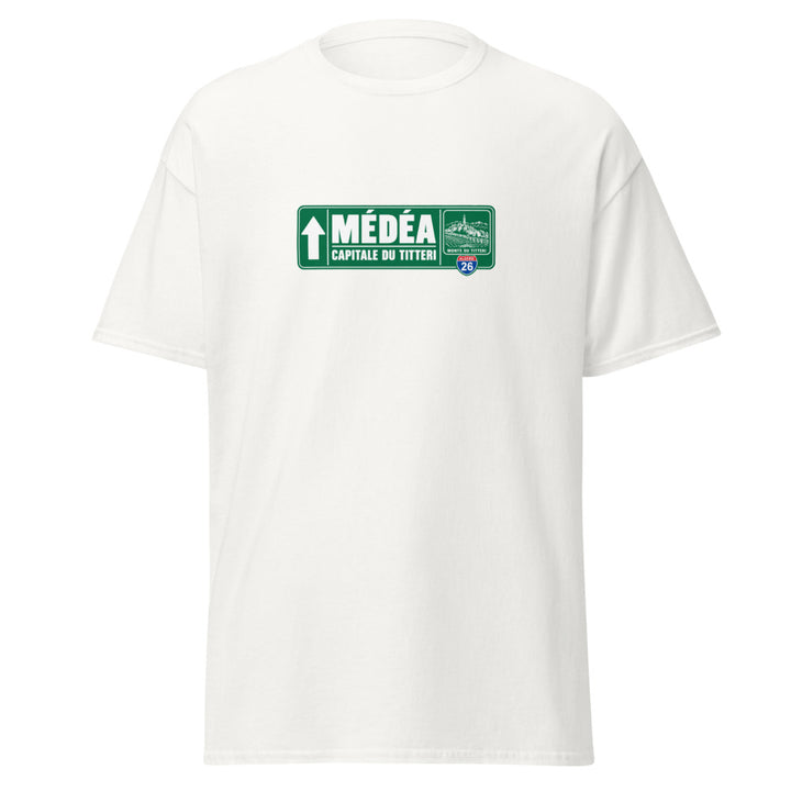 T-shirt Médéa — Édition Passeport 26 — vue de face, t-shirt seul — Bled Eleven