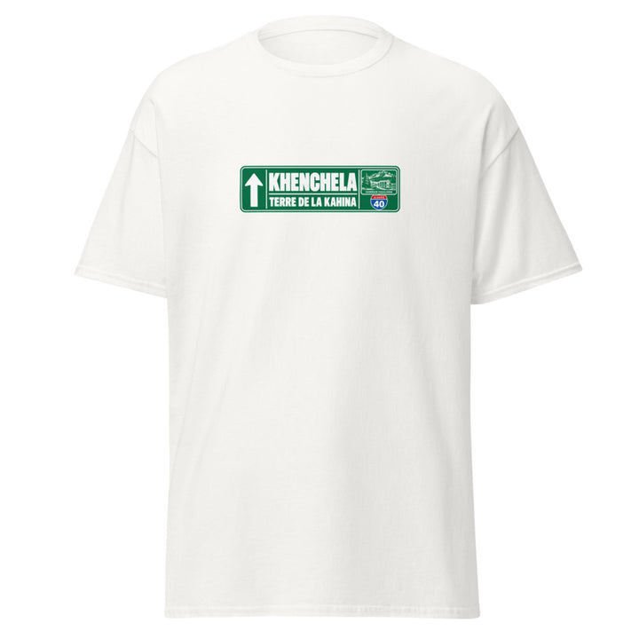 T-shirt Khenchela — Édition Passeport 40 — vue de face, t-shirt seul — Bled Eleven