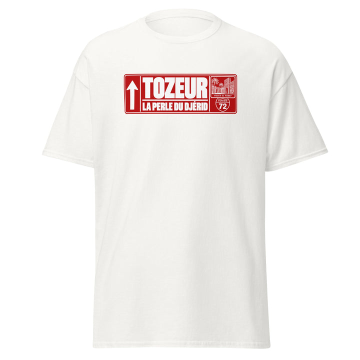 T-shirt tunisien Tozeur — Édition Passeport, face avant