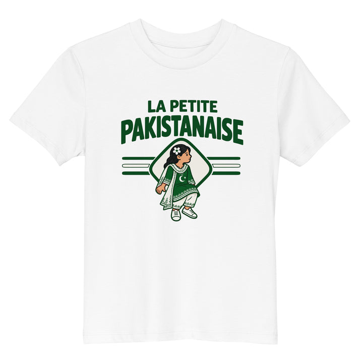 T-shirt Pakistan « La Petite Pakistanaise » – Enfant — vue de face, t-shirt seul — Bled Eleven