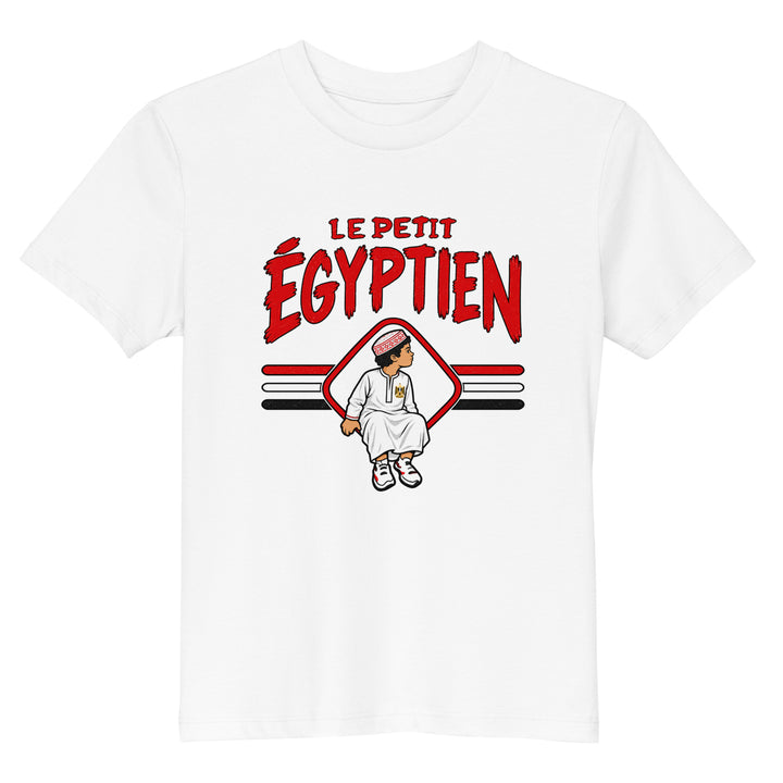 T-shirt Égypte « Le Petit Égyptien » – Enfant — vue de face, t-shirt seul — Bled Eleven