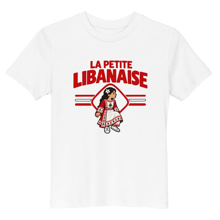 T-shirt Liban « La Petite Libanaise » – Enfant — vue de face, t-shirt seul — Bled Eleven