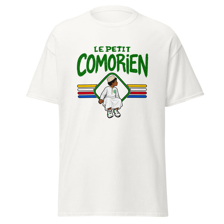 T-shirt Comores « Le Petit Comorien » – Homme — vue de face, t-shirt seul — Bled Eleven