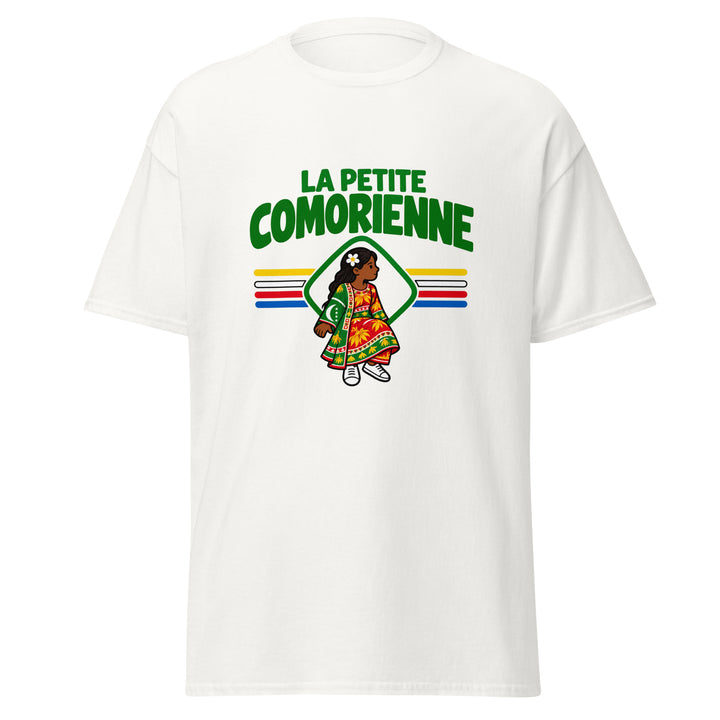 T-shirt Comores « La Petite Comorienne » – Femme — vue de face, t-shirt seul — Bled Eleven