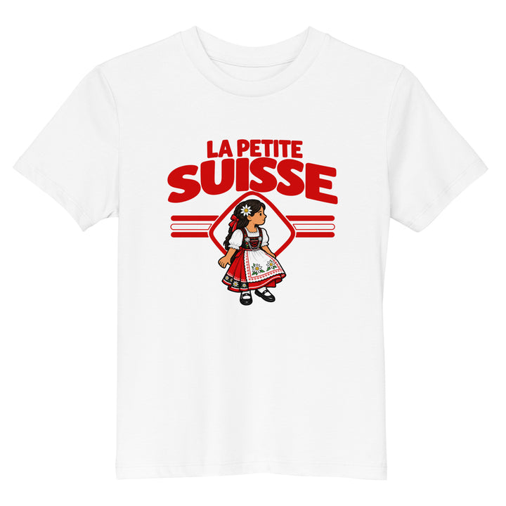 T-shirt Suisse « La Petite Suisse » – Enfant — vue de face, t-shirt seul — Bled Eleven