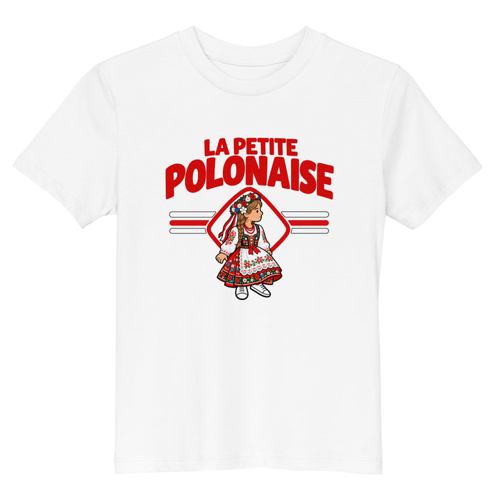 T-shirt Pologne « La Petite Polonaise » – Enfant — vue de face, t-shirt seul — Bled Eleven