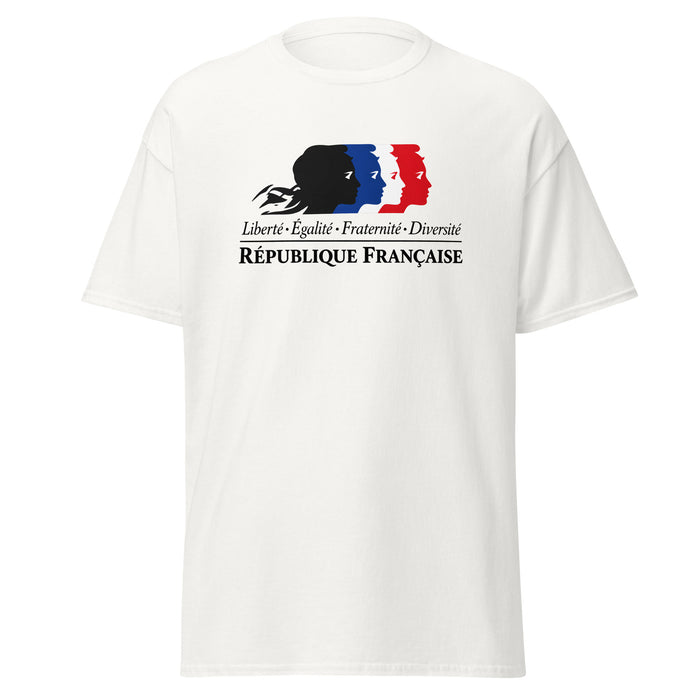 T-shirt « Liberté Égalité Fraternité Diversité » République Française