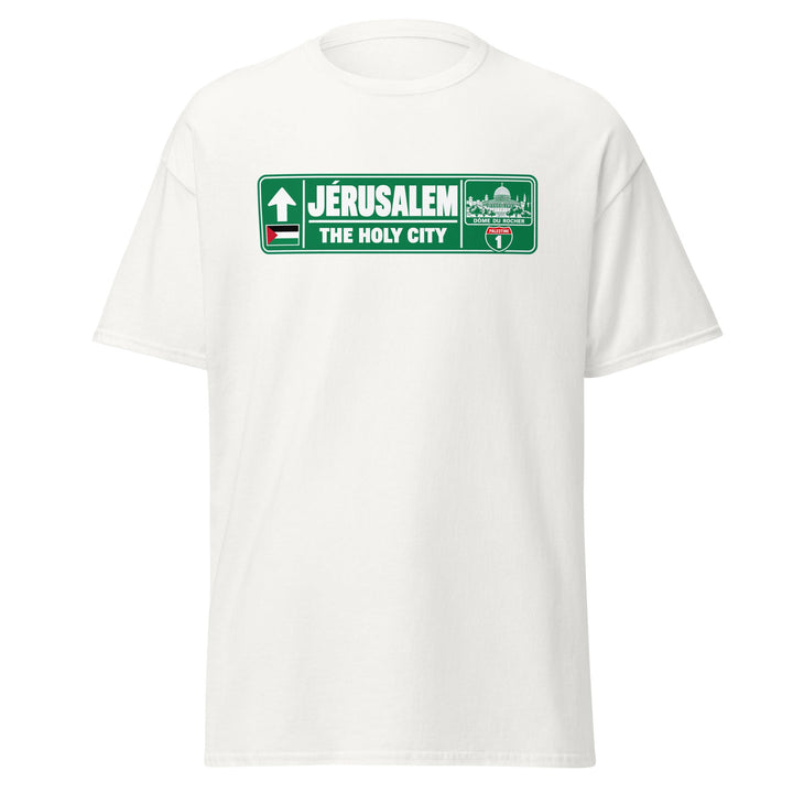 T-shirt Jérusalem Palestine – Édition Passeport, face avant