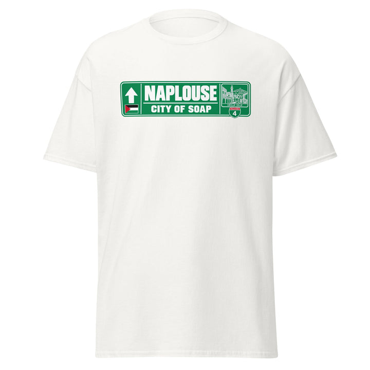T-shirt Naplouse Palestine – Édition Passeport, face avant