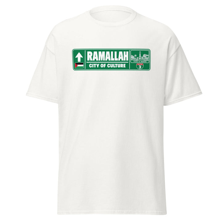 T-shirt Ramallah Palestine – Édition Passeport, face avant