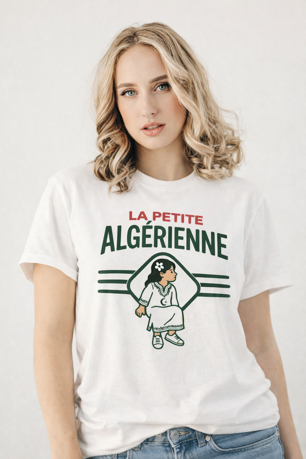 T-shirt adulte La Petite Algérienne — visuel produit 2 — Bled Eleven