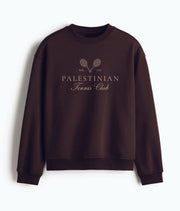 Pull Palestine marron « Palestinian Tennis Club » | Bled Eleven