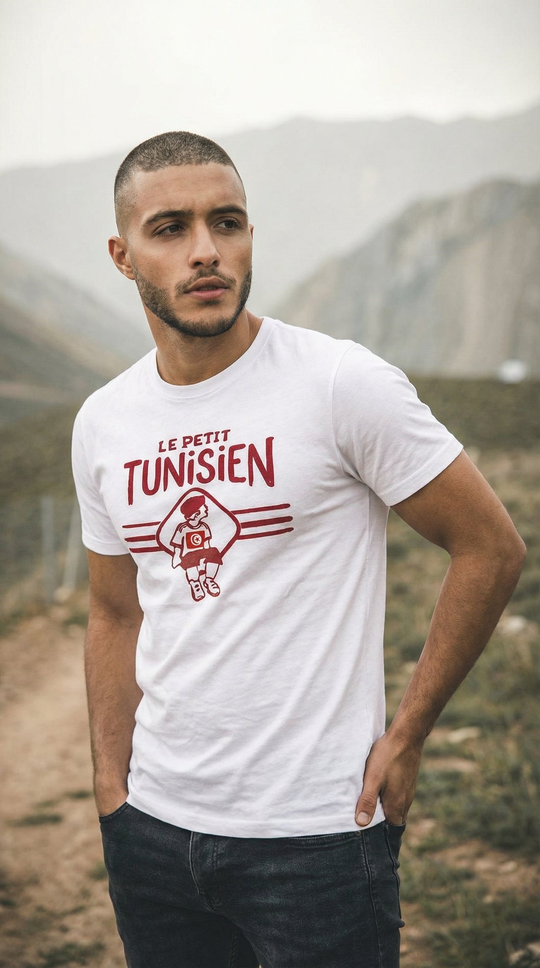T-shirt adulte Le Petit Tunisien — visuel produit 3 — Bled Eleven
