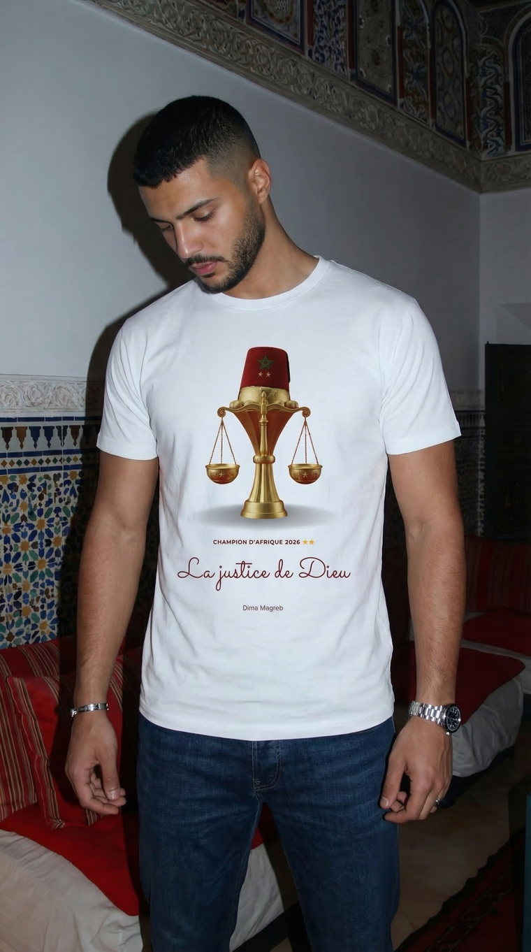 T-shirt mixte "Justice de Dieu" 🇲🇦